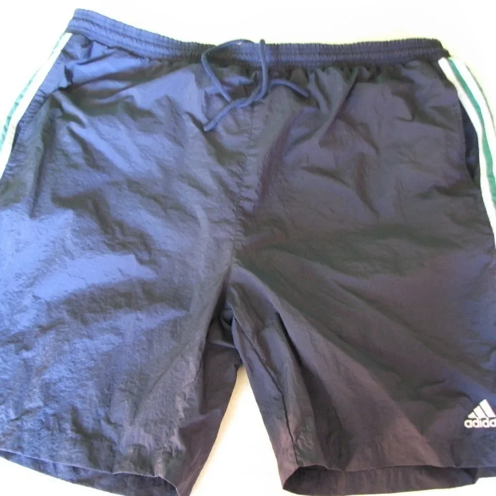 Vintage 90s Adidas 3 Stripe Wind Shorts Joggers Trainers Track